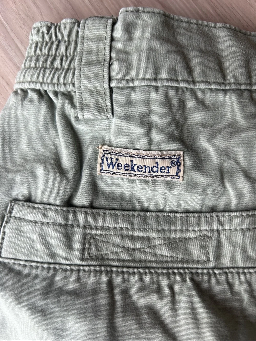 Weekender Men's Casual Shorts 36 Olive Golf Stretch Pockets Preppy Vintage Fade